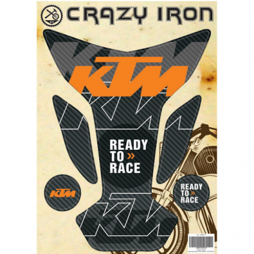 фото Наклейка на бак CRAZY IRON, KTM READY FOR RACE cipr1006 ,  , , 