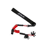 фото Плавающий браслет JetPilot Marine Safety Lanyard Black/Red, One Size  25100