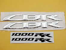 фото Наклейка 3D CBR1000RR хром  