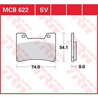 фото Колодки тормозные TRW MCB 622 (FDB666)  FDB 666