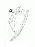 фото Задняя часть крышки фильтра KTM (REAR PART FILTER BOX)  SX85 03-  47006001052