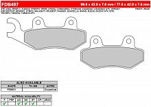 фото Колодки тормозные APICO BP002SX (FDB497 ST)  FDB 497 ST-APICO