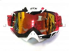 фото Очки Мотокросс GTX 5016 красные  13249