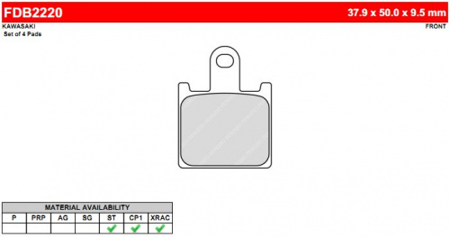 фото Колодки тормозные GOLDfren 249 S33 (FDB2220) FDB 2220 ST (249 S33) BREMBO	07KA28 <br>
BREMBO	07KA28RC <br>
BREMBO	07KA28SA <br>
BREMBO	07KA28SC <br>
CL BRAKES	1177 <br>
EBC	FA417/4 <br>
LUCAS/TRW	MCB789 <br>
NEWFREN	FD0419 <br>
NEWFREN	.FD.0419 <br>
SBS	838,  , OEM Kawasaki	43082 0053 <br>
OEM Kawasaki	43082 0071 <br>
OEM Kawasaki	43082 0072 <br>
OEM Kawasaki	43082 0104, 