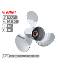 фото Винт гребной  Skipper для Yamaha 25-30HP нержавеющий, диаметр - 9 7/8", шаг 12  SK664-45954-01-EL-SS