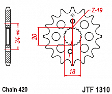 фото Звезда передняя JTF1310-15  JTF1310-15