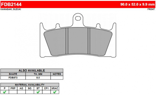 фото Колодки тормозные Ferodo FDB2144 P FDB 2144 P BREMBO	07SU19  <br>
BREMBO	07SU1907 <br>
BREMBO	07SU19RC <br>
BREMBO	07SU19SA <br>
BREMBO	07SU19SC <br>
CL BRAKES	2255 <br>
EBC	FA188 <br>
GALFER	FD 156 <br>
LUCAS	MCB659
NEWFREN	.FD.0361 <br>
SBS	686 <br>
VESRAH	VD 349 <br>
FERODO	FDB873 <br>
FERODO	FDB2144 <br>
FERODO	FDB873P <br>
FERODO	FDB2144P <br>
FERODO	FDB873ST <br>
FERODO	FDB2144ST <br>
FERODO	FDB873CP1 <br>
FERODO	FDB873XRAC <br>
FERODO	FDB873ZRAC <br>
FERODO	FDB2144XRAC <br>
FERODO	FDB873CP211,  , , 