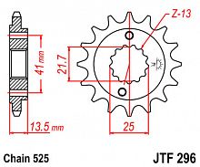 фото Звезда передняя JTF296-16  JTF296-16