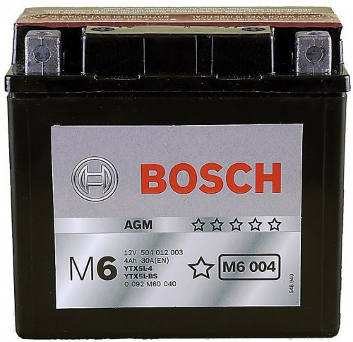 фото Аккумулятор Bosch 0092M60040 YTX5L-BS 0092M60040 ,  , , 
