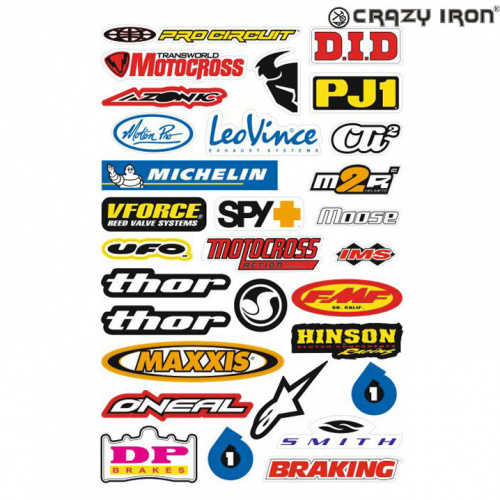 Наклейка на мотоцикл CRAZY IRON , БРЕНДЫ 8 , фото Наклейка на мотоцикл CRAZY IRON , БРЕНДЫ 8 , , ,