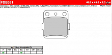 фото Колодки тормозные Ferodo FDB381 P  FDB 381 P