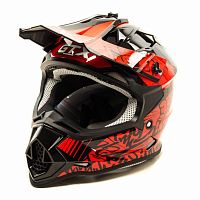 фото Шлем мото кроссовый GTX 632S #2 (M) BLACK / RED детский (51-52)  00000015548