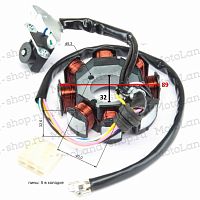 фото Статор генератора 166FMM (CGN250)  09038