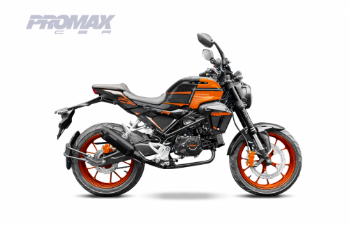 фото Мопед PROMAX CB150R (49) TYPE 1 black/orange promax-cb150r-bl-gr ,  , , 