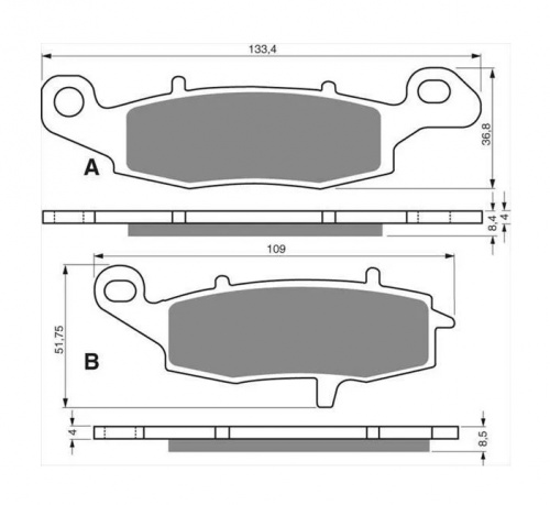 фото Колодки тормозные GOLDfren 104 S3 (FDB2048) FDB 2048 P (104 S3) SBS 705, EBC FA 229, Ferodo FDB 2048,  , OEM 43082 1177, 43082 1187, 59301 33820, 59301 33830, 59301 33840, 59302 22850, 59302 33810, 43082 0009, 43082 1223, 43082 1234, 43082 1244, 43082 1282, 43082 S019, 59300 33850, 59302 33830, 59303 33810, A000-0801A0, 59302 33850, 
