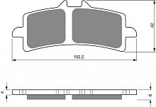 фото Колодки тормозные GOLDfren 258 S33 (FDB2218)  FDB 2218 ST (249 S33)