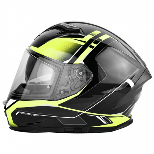 фото Мотошлем HAWK MOTO SPORT, Чёрный/Зелёный XL HM-SPORT-GRN-XL ,  , ,  фото 3