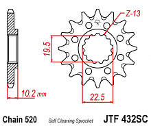 фото Звезда передняя JTF432.14SC  JTF432.14SC
