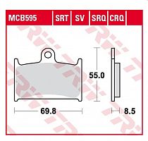 фото Колодки тормозные TRW MCB595 (FDB557)  FDB 557 ( MCB595 )