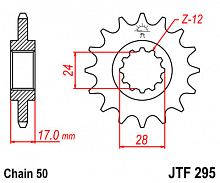 фото Звезда передняя JTF295-15  JTF295-15