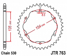 фото Звезда задняя JTR763-40  JTR763.40