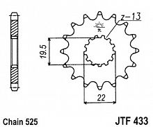 фото Звезда передняя JTF433-15  JTF433-15
