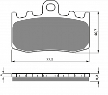 фото Колодки тормозные GOLDfren 196 GP5 (FDB2125)  FDB 2125 (196 GP5) 