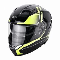 фото Мотошлем HAWK MOTO SPORT, Чёрный/Зелёный S  HM-SPORT-GRN-S