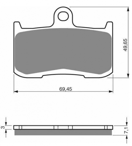 фото Колодки тормозные GOLDfren 207 S33 (FDB2158) FDB 2158 ST (207 S33)  SBS 782, EBC FA 347, Ferodo FDB 2158,  , OEM 43082 1290, 43082 0002, 5KE W0045 00, T 2020 329, T 2020 475, 59100 23830, 06455 NX4 860, 59100 23840, 45105 NX7 006, 06455 NX7 006, 43082 0129, 43082 0168, 