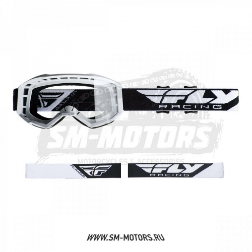 Очки для мотокросса FLY RACING FOCUS(2019) белые,прозрачные 140-126-604-6175 , фото Очки для мотокросса FLY RACING FOCUS(2019) белые,прозрачные 140-126-604-6175 , , ,