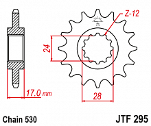 фото Звезда передняя PBR 295 C15 (JTF295-15)  JTF295-15