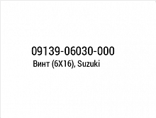 фото Винт (6X16), Suzuki (09139-06030-000)  09139-06030-000