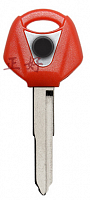 фото Болванка ключа YAMAHA, цвет красный, правый, длинна 53.5мм (03)  key-yamaha-red-r-53.5