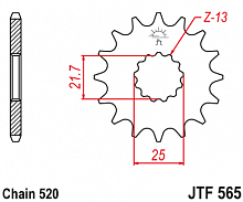 фото Звезда передняя  JTF565-14RB  JTF565-14RB