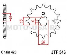 фото Звезда передняя JTF546-14  JTF546 14
