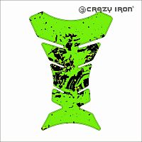 фото Наклейка на бак CRAZY IRON, PAINT FISH, зеленая  cipr1048