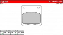 фото Колодки тормозные Ferodo FDB569 P  FDB 569 P