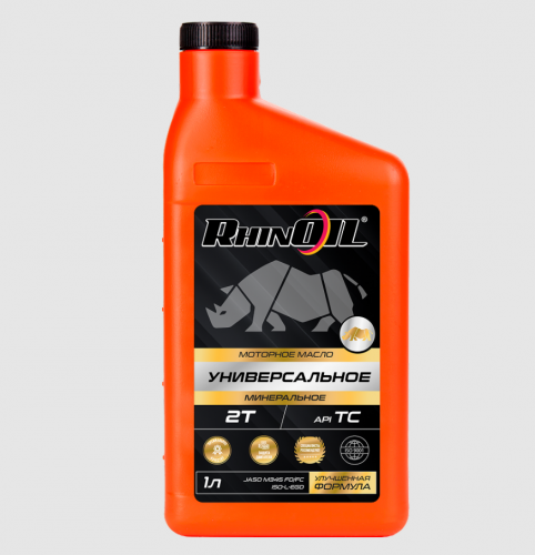 фото Масло RHINOIL 2T минеральное,универсальное 1л. RHINOIL2T MIN UN ,  , , 
