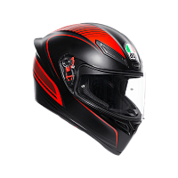 фото Шлем AGV K1 WARMUP MATT BLACK-RED L  93505