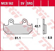 фото Колодки тормозные TRW MCB562 SV (FDB 2113)  FDB 2113 MCB562SV