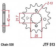 фото Звезда передняя JTF513-16  JTF513-16