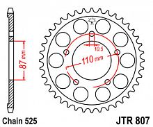 фото Звезда задняя JTR807-46  JTR807-46