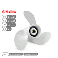 фото Винт гребной  Skipper для Yamaha 6-9,9HP алюминиевый, диаметр - 8 1/2", шаг 8 1/2  SK6G1-45941-00-EL