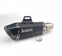 фото Глушитель Akrapovic (replica) 345мм Черный Карбон  akr345bc