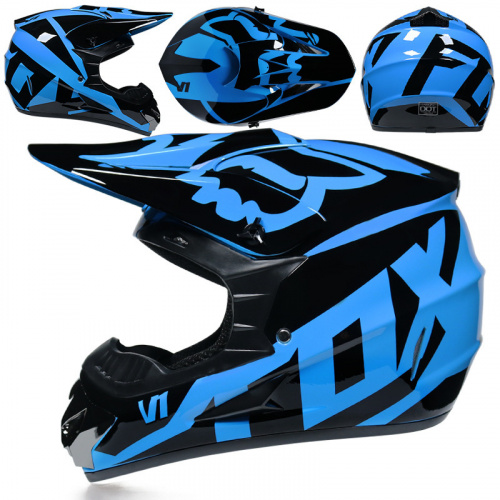 фото  Детский шлем EDX (FOX) черный\синий : S(52-53) EDX_Blue_S_KID ,  , , 
