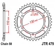 фото Звезда задняя JTR479-42  JTR479-42