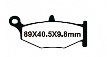фото Колодки тормозные YONGLI Organic YL-F126 (FDB2006P)  FDB 2006 P YL - F 126