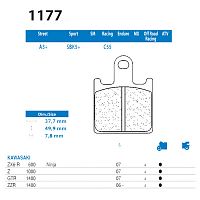 фото Колодки тормозные CL 1177SBK5 (FDB2220 ST)  FDB 2220 ST-CL