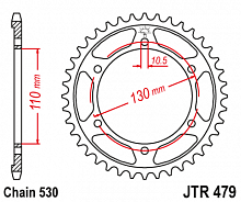 фото Звезда задняя JTR479-45  JTR479-45