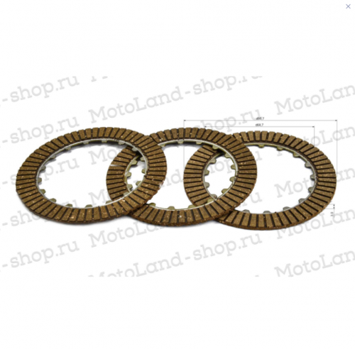 фото Диск сцепления 153FMI 125см3 X-TECH 00000021088 ,  , , 